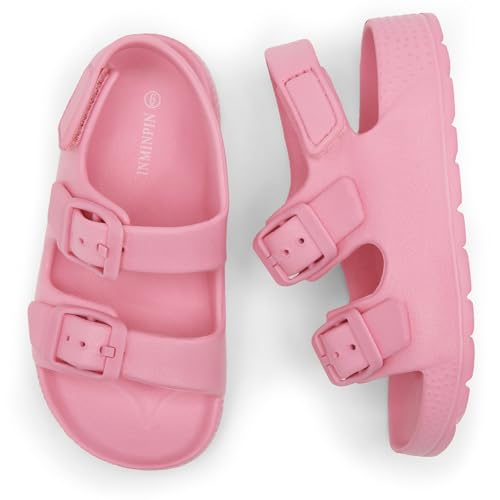 image for INMINPIN Toddler Boys Girls Buckle Sandals Comfort Open Toe Sandal wit