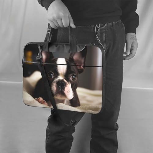 Maletín para portátil con diseño Boston Terrier 14 pulgadas miniatura 2