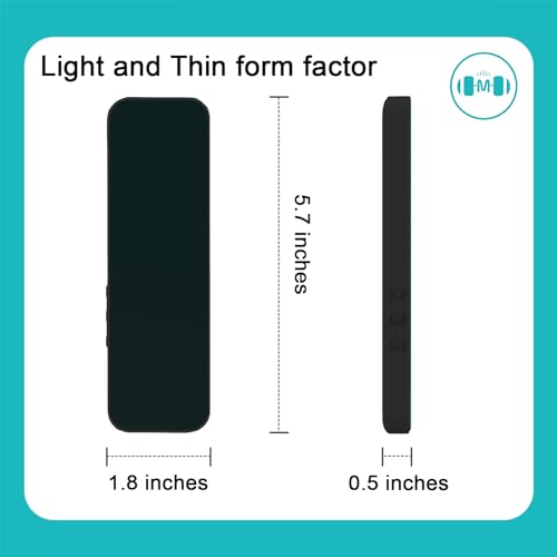 Pillow Speaker Light and Thin Bone Conduction Stereo Bluetooth Wireless Music Sleep Headphones Portable White Noise Machine for Side Sleepers Compatible with iOS/Android/Windows (Black)