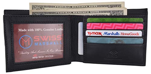 Bifold Men's RFID Security Blocking Leather Extra Capacity Credit Card ID Wallet3