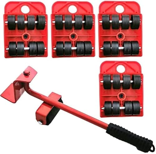 Image of Concepta Heavy Furniture Mover Lifter Shifting Tool Set, Furniture Move Roller Tools 360 Degree Rotatable Pads Furniture Moving Wheels Kit Redesign Your Living Space