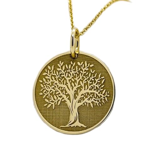 Bijoux arbre de vie argent 925, le cadeau symbolique avec pendentif 25mm