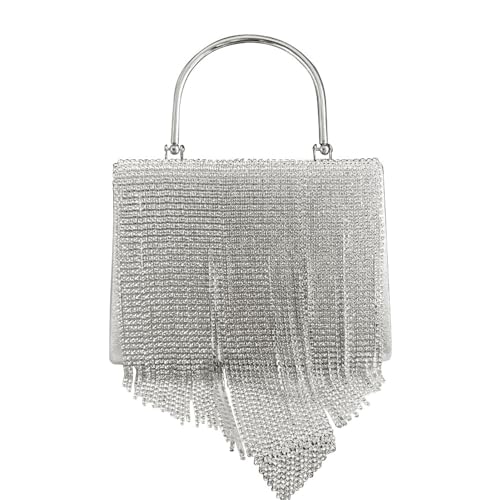 Strass sacs de soirée pour les femmes avec chaîne amovible habillée