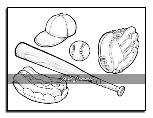 Easy Coloring Book: Large Print Designs for Adults and Seniors with 50 Simple Images of Animals, Flowers, Food, Objects, and More! (Easy Coloring Books) - Image 43