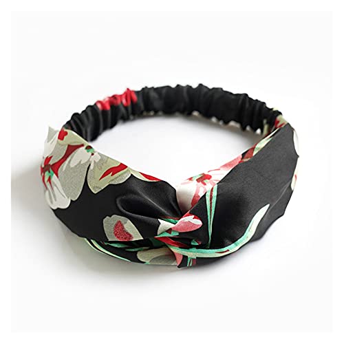 Headbands Bohemia BOHO Wide Cotton Stretch Women Headbands Headpiece Headwrap Turban Headwear Bandage Hair Bands Bandana (Color : B4)