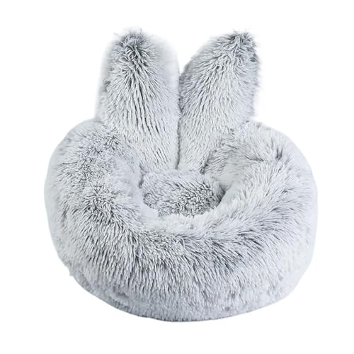 Compatible for Super Soft Plush Cat Bed, Winter Warm Mat Dog Cushion Sleeping Floor Mat for Cats & Puppy Kennel(Gray,L 60CM)