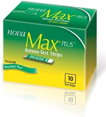 Nova Max Plus Ketone Test Strips - Box of 10