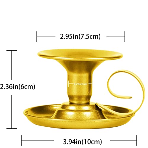 Ruichrng 2 candelabri con manico, portacandele