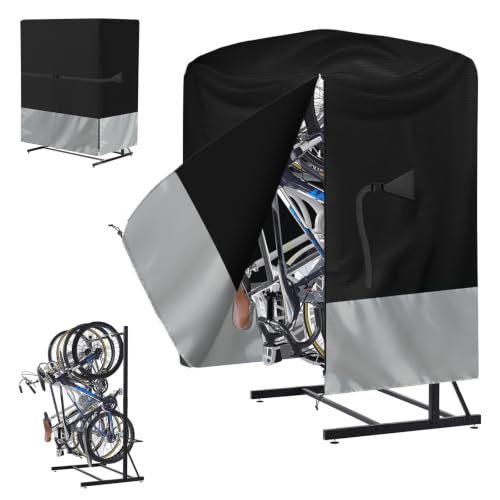 Vertical Waterproof Bike Rack Cover for Outdoor Use