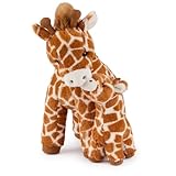 GUND Solana Giraffe and Baby Plush, Premium Giraffe Stuffed Animals for Ages 1 and Up, Brown, 10”
