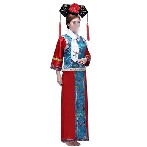 Costume de la dynastie Qing avec chapeau le cadeau idéal pour passionnée d'Asie