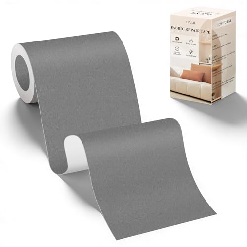 Velvet Repair Tape,4x71 Inch Self-Adhesive Grey Couch Patch Repair Fabric Patch for Furniture,Sofas,Cushion,Chairs,Suede Goods.