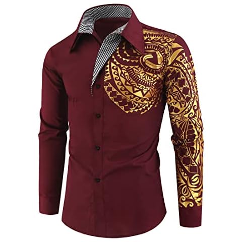 ZDDHOODY Mens Shirt Casual Formal Longsleeve Mens Dress Shirts Long Sleeve Slim Fit Casual Formal Shirt Plain Basic Tops Cover