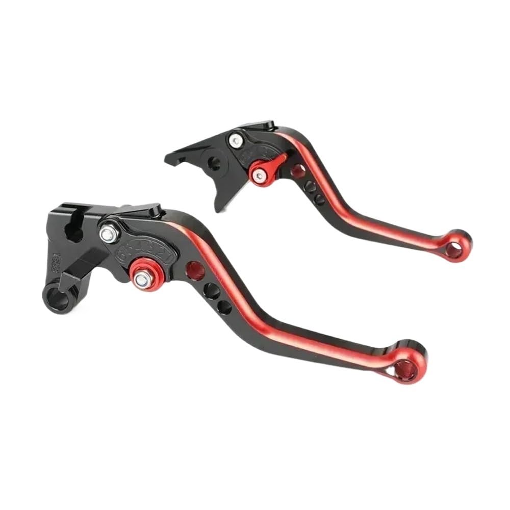 Nhgfdfs Black Red Motorcycle Clutch Brake Lever Short Motorcycle 7/8" 22Mm Adjustable Brake Clutch Levers For Ya&Maha Yzf R1/R6 Fz1 R6s