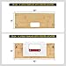 Big Horn 70157 'B' Latch & Strike Template Kit – Bamboo Router Jig for Door Latch and Deadbolt Strike Installation, 1-1/8