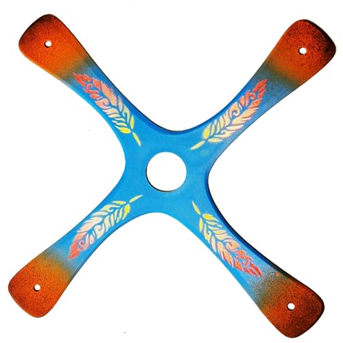 Boomerang S-Quad, para principiantes o buenos lanzadores, creado por el Campeón del Mundo, fácil de lanzar, deporte al aire libre, alcance de 20 metros