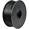 PC Carbon Fiber Filament 1.75mm, Carbon Fiber Reinforced Polycarbonate Filament, 3D Printer Filament Black 1kg Spool