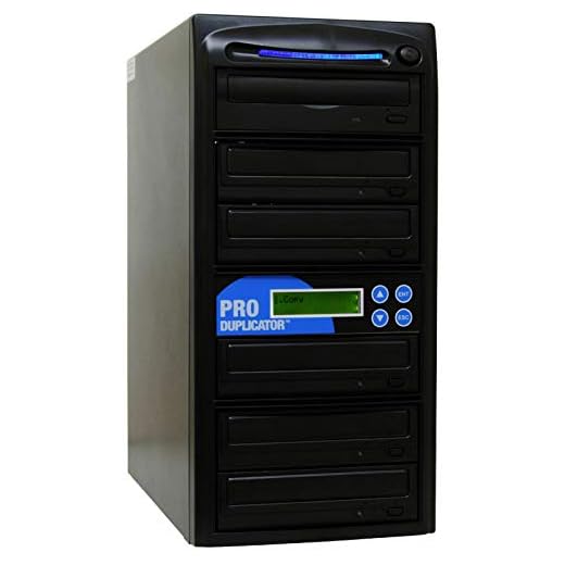 Produplicator 1 to 5 24X Burner M-Disc Support CD DVD Duplicator - Standalone Copier Duplication Tower