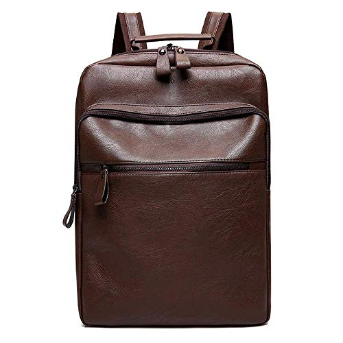 Sac à dos homme grande capacité marron imperméable et résistant