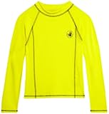 Body Glove Boys Swim Shirt - UPF 50+ Sun Protection Quicky Dry Long Sleeve Rash Guard for Boys Youth Kids Swimwear (5-14), Size 12, Yellow