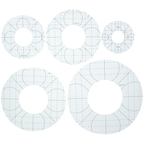 Gabarit circulaire acrylique Adorainbow anti-glisse pour éviter les erreurs