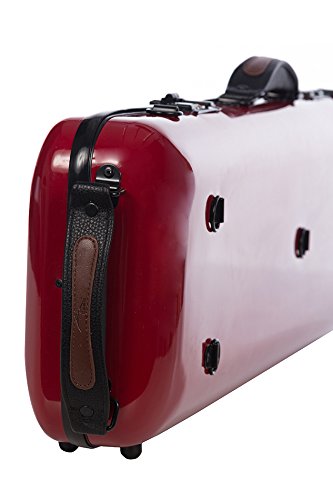 Geigenkoffer Fiberglass Safe Oblong 4/4 burgunderrot M-Case + Musiktasche
