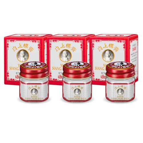 Siang Pure White Herbal Massage Balm 12 Grams (Pack of 3)