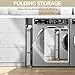 APEXCHASER Clothes Drying Rack, Foldable & Extendable Laundry Rack with Adjustable Size (14.57in-35.43inW), Space-Saving, Rust-Resistant Frame & Floor Protection for Indoor/Outdoor Use, White