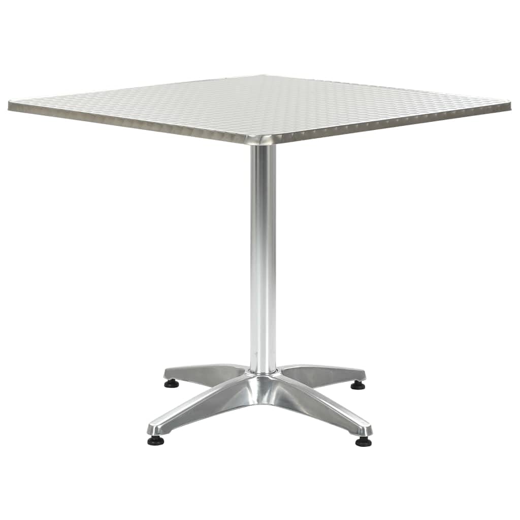 KCCKOM Patio Table Silver 31.5
