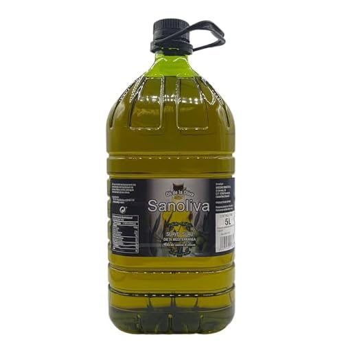 Aceite de Orujo - Aceite de Oliva Suave - SANOLIVA - 5 Litros - Origen ESPAÑA - Aceite de Oliva Sansa/Orujo - Garrafa PET de Aceite Suave de Oliva Sansa