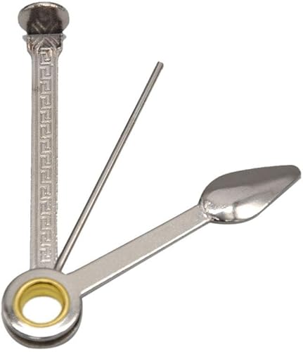 qingkucun Juego de raspadores de tubo 3 en 1 para accesorios plegables de limpieza para ceniceros de tabaco, color plateado