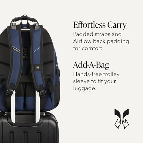 Image of SWISSGEAR 1900 ScanSmart Laptop Backpack, Fits Most 17-Inch Laptops, TSA-Friendly Lay-Flat Design, RFID Protection, and Tablet Pocket, Black, 31L, 18.5-Inch