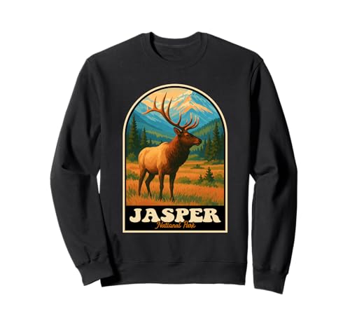 Jasper National Park Elk Wildlife Canadá Diseño Sudadera