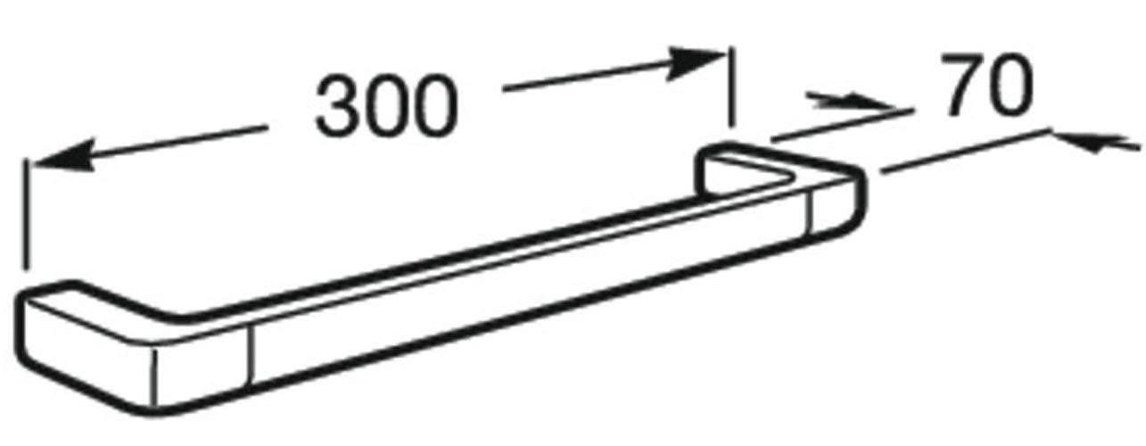 TEMPO 300MM TOALLERO CROMADO BR