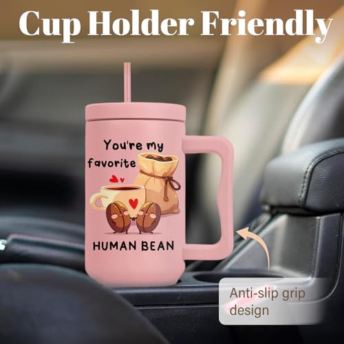 58% Off 40oz Cute Bean Tumbler - Perfect Anniversary Gift - Image 6