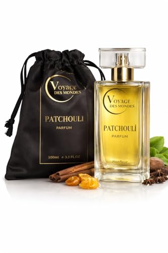 Voyage des Mondes Extrait de Parfum - 100 ml Patchouli Parfum Femme Longue Durée (Fabriqué en France) (Patchouli - Extrait)