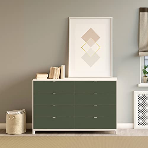 Practicalws17.7'' X 118.1'' Dark Green Wallpaper Stick And Peel Green Removable Wallpaper Contact Paper Self-Adhesive Solid Color Wallpaper For Bedroom Livingroom Easy And Fast Installation #TOP2