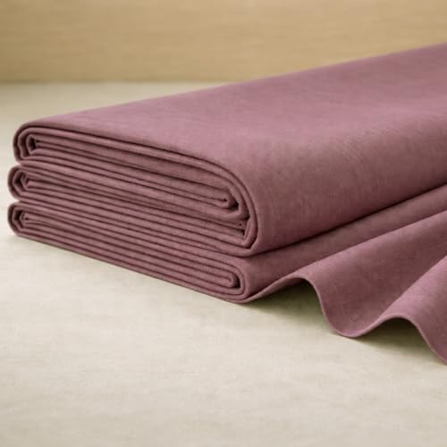 Image of Soimoi Mauve Solid 60 * 60's Cotton Cambric Fabric by the Yard, 56 Inch Wide Light Weight Material Suitable for Kurtis, Blouses, Kids Clothing, Tunics, Dresses and Summer Apparel