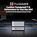 UGREEN Maxidok Thunderbolt 5 Mac Mini Dock, Revodok 10-in-1 TB5 Docking Station, 120Gbps Max Transfer, Single 8K, Dual 6K@60Hz, 8TB NVMe SSD Slot, SD/TF 4.0, Cooling System for Mac Mini M4/M4 Pro