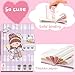 KUNHEHO Kawaii DIY Journal Kit for Girls Scrapbook & Diary Supplies Set for Teen Girl Birthday Gifts Ideas for 8-14 Years and Up