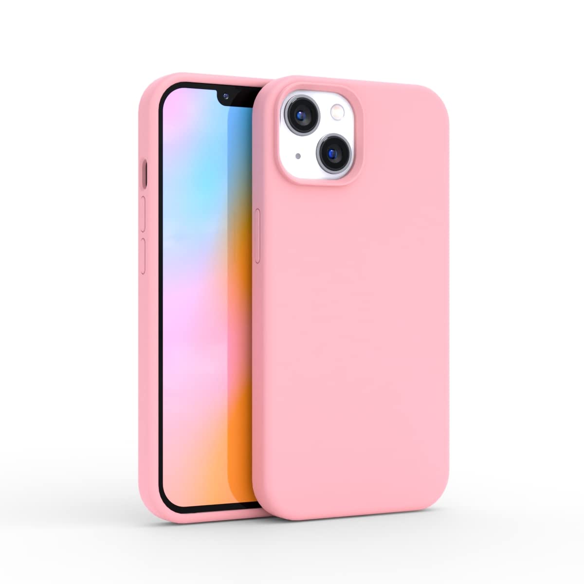 FELONY CASEPastel Pink iPhone 14 Plus Case -Liquid Silicone Phone Cover | Wireless Charging Compatible, 360° Shockproof Protective Case for Apple iPhone 14 Plus