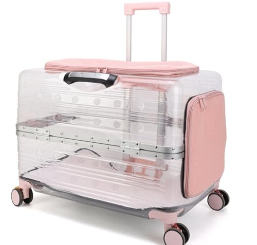 Sefoemut 2024 �y�b�g�L�����[ �L���X�^�[�t�� �y�b�g�J�[�g 4�� �L�����[�P�[�X �� �L ���^�� ���^�� �n�[�h�L�����[ �ω׏d20KG �y�� ���o���� ���s ��� �ʉ@ (�V���o�[) (�g�����X�y�A�����g�E�s���N) [���s�A���i]