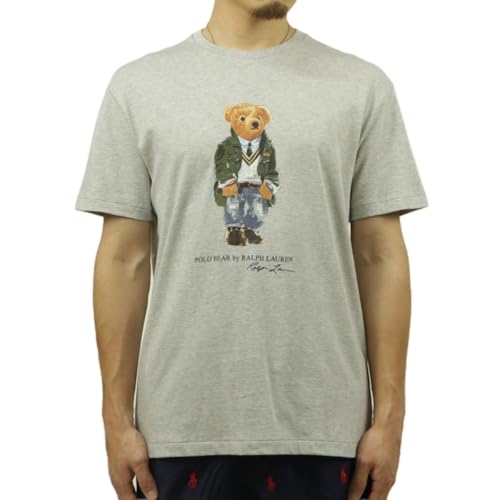 [ポロ ラルフローレン] メンズ 半袖Tシャツ 正規品 POLO RALPH LAUREN クルーネック ポロベア BEAR SHORT SLEEVE T-SHIRT GREY 710854497 S 並行輸入品 (コード：4164080502-2) [並行輸入品]のサムネイル
