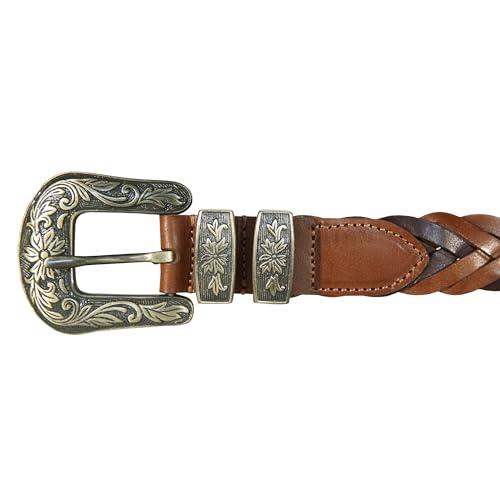 Image of Lucky Brand Women's Western Leather Belt | Classic | Fashion | Vintage | Buffalo Leather | Western-Inspired