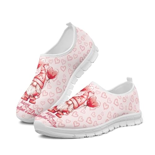 Howilath Valentine's Slip on Loafers for Women Running Sneakers Tennis Shoes Walking Casual Loafers