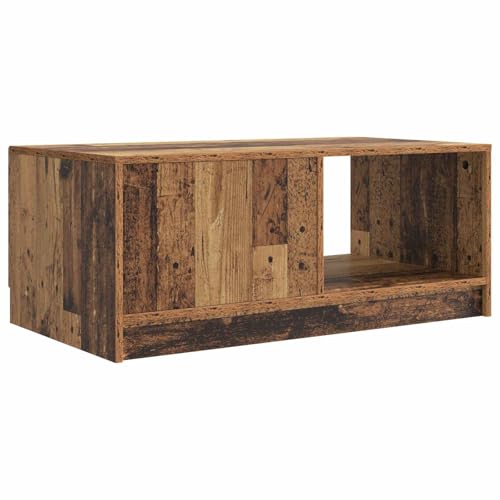 Table basse bois ancien séjour design moderne avec rangements - 8