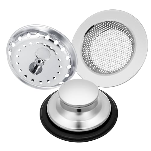 Colador para fregadero de cocina Murtenze 3 piezas acero inoxidable