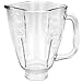 Clover leaf shaped glass blender jar, fits Oster blenders.