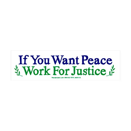 Adhesivo If You Want Peace vinilo resistente para coche y portátiles 6.25x1.5