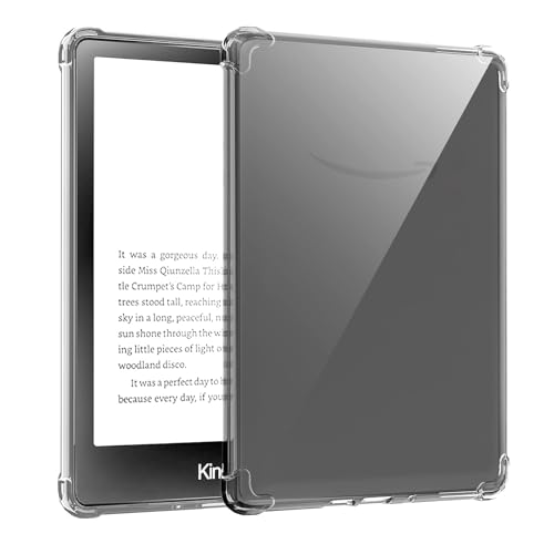 Funda para Kindle Paperwhite de 11ª generación de 6,8 Pulgadas y Signature Edition 2021, Funda de Cuero PU de Primera Calidad (Clear 6.8 Pulgadas)
